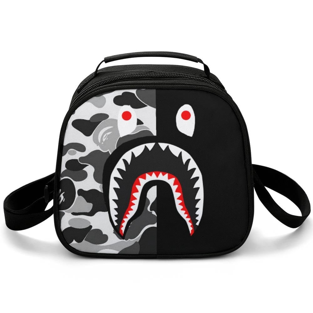 BAPE Camo Shark BAPE Camo Shark Lunch Bag Cooler Bag Portable Meal 