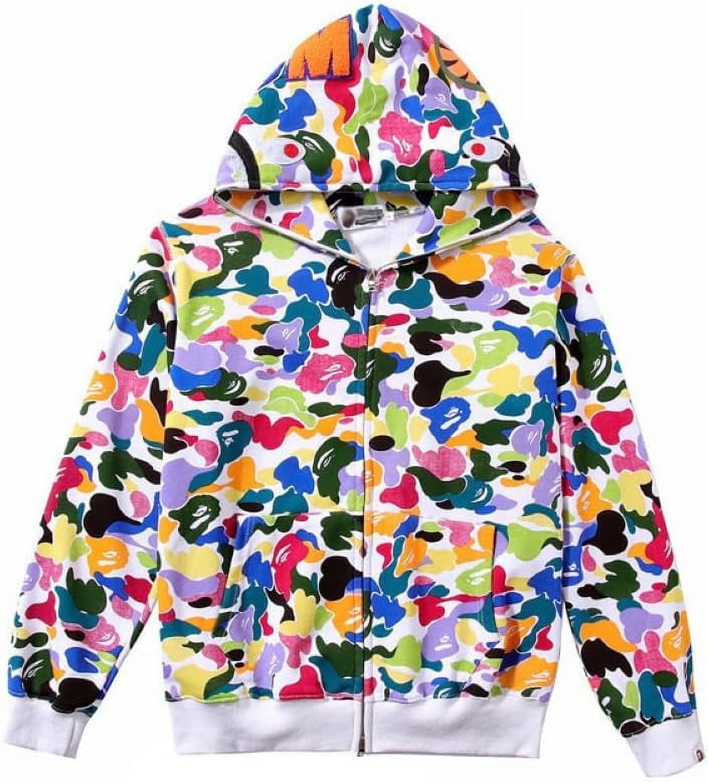 Bape hoodie rainbow hotsell