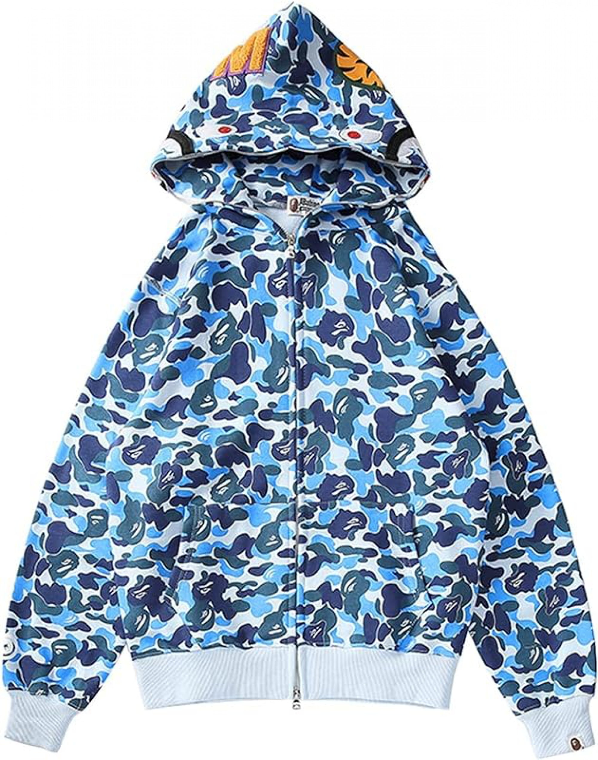 BAPE Hoodie Hombres Chaquetas Casual Sweater Shark Hoodie Cotton Camo Hoodies