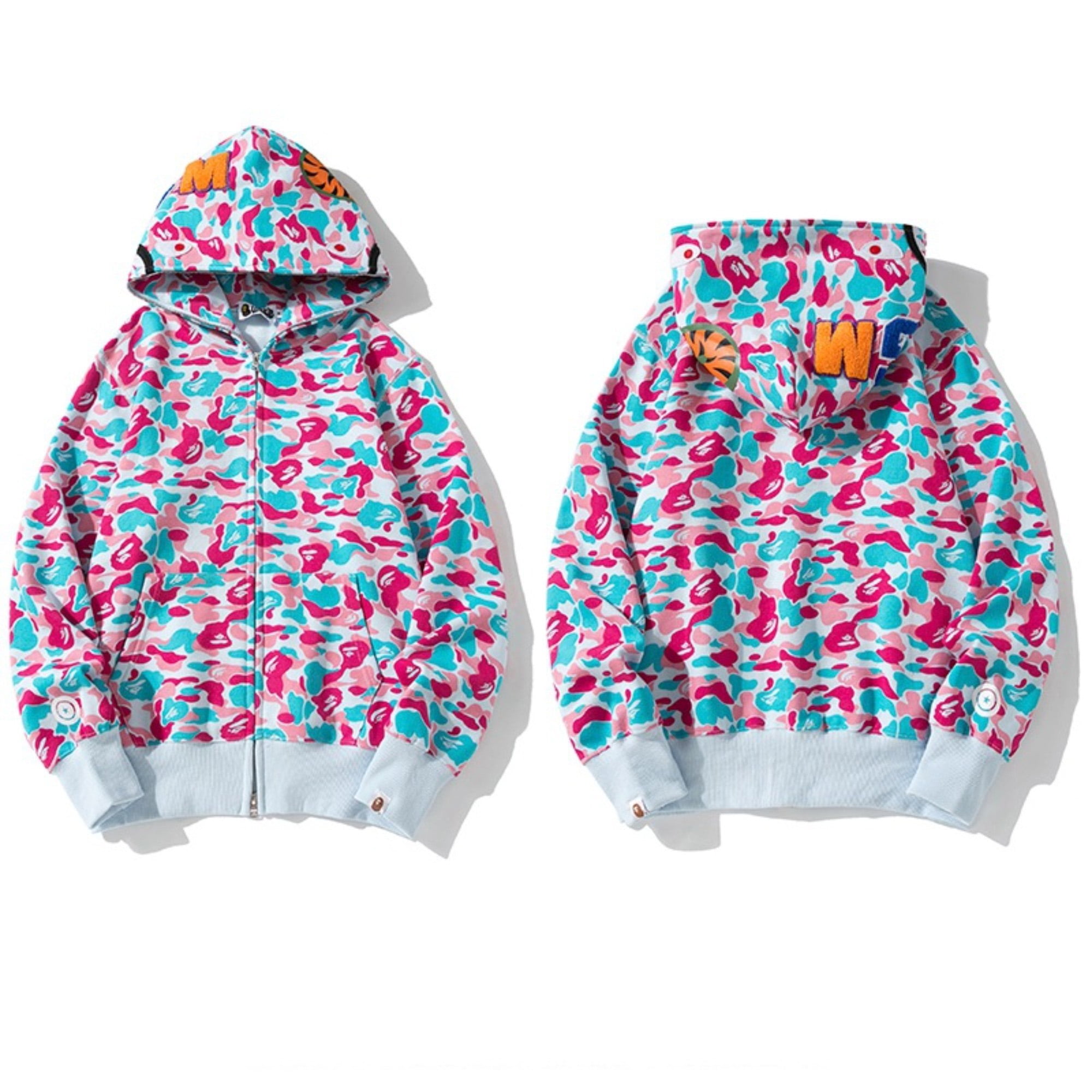 BAPE Hoodie Miami City Limited Multi-color Camo Sweatshirt Hip Hop Jacket Full Zip Up Cardigan Hooded Street Wear Couple outfit for Men and Women - Walmart.com BAPE Hoodie Miami City Limited Multi-color Camo Sweatshirt Hip Hop Jacket Full Zip Up Cardigan Hooded Street Wear Couple outfit for Men and Women - Walmart.com
