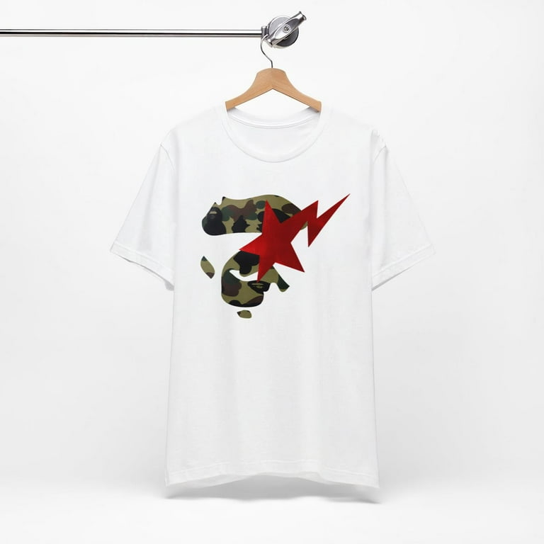 BAPE online Men’s T-shirt Camouflage Ape Tee White Size S