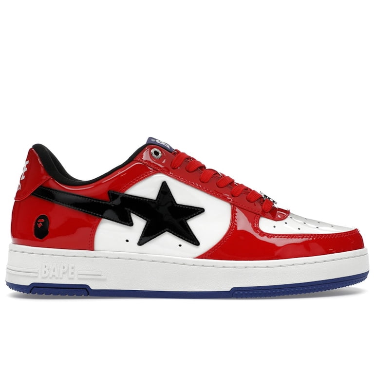 BAPE Men's A Bathing Ape Bape Sta #1 Red Basketball Shoes, from