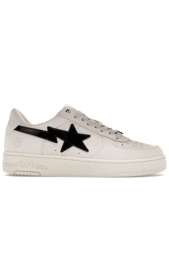 Men's A Bathing Ape Bape Sta #4 White Black Basketball Shoes, from StockX