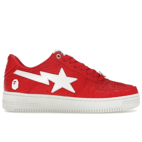 BAPE Men's A Bathing Ape Bape Sta Low #3 Line Camo Red Shoes, from StockX