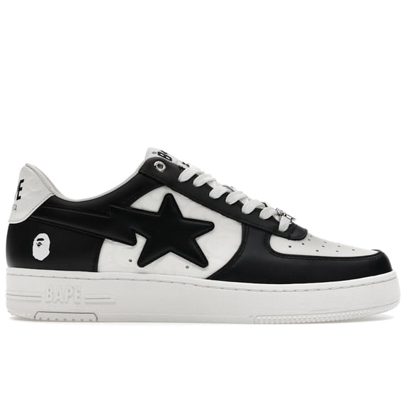 BAPE Men's A Bathing Ape Bape Sta Low #3 White Black Cloud Camo Shoes, from StockX