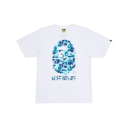 BAPE Mens ABC Camo By Bathing Ape Tee White/Blue, from StockX