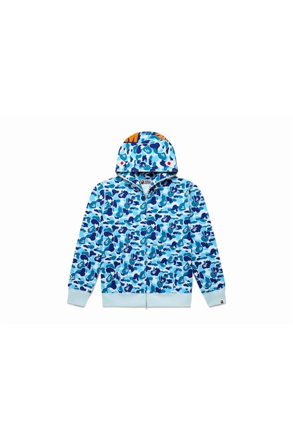 Men's ABC Camo Shark Full Zip Hoodie Blue, from StockX