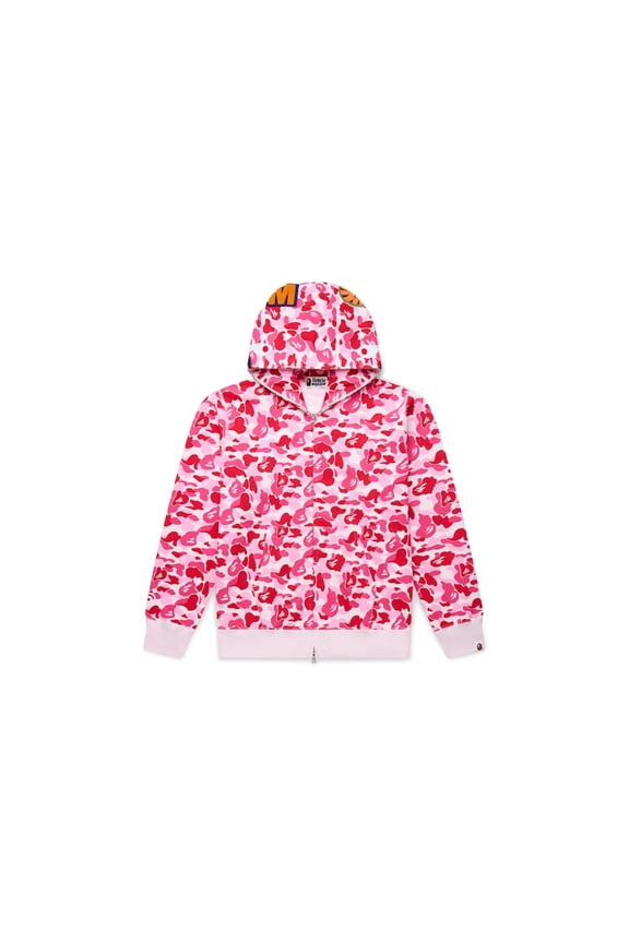Men's ABC Camo Shark Full Zip Hoodie Pink, from StockX
