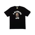 thumbnail image 1 of BAPE Men's College Tee Black, from StockX, 1 of 6