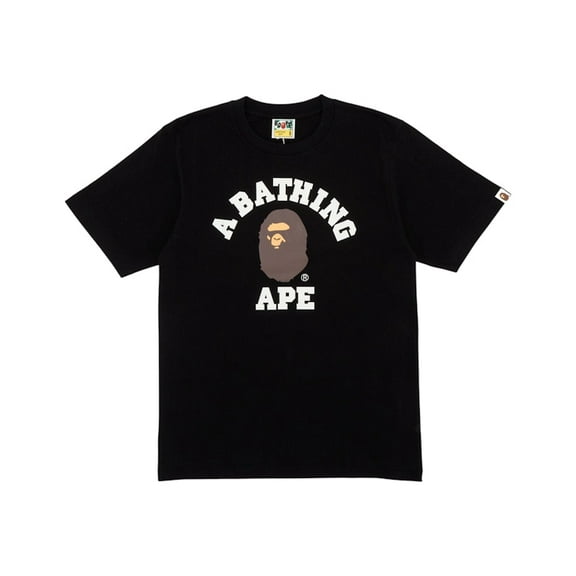 BAPE Men's College Tee Black, from StockX