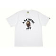 thumbnail image 1 of BAPE Men's College Tee White, from StockX, 1 of 2