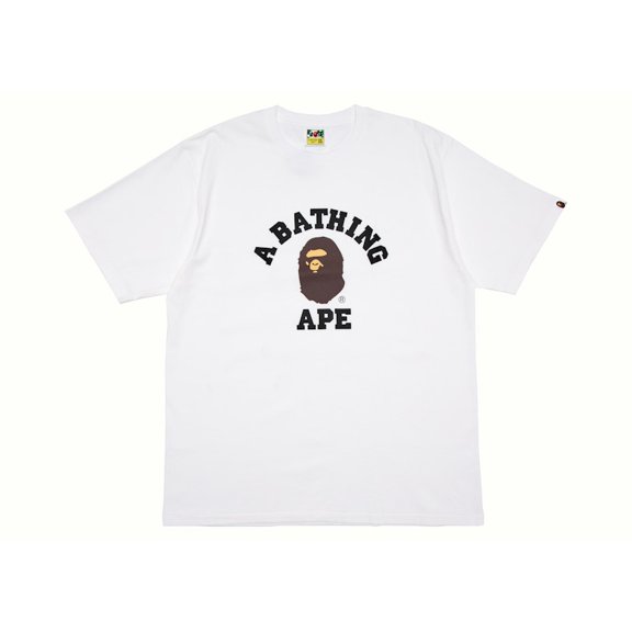 BAPE Men's College Tee White, from StockX