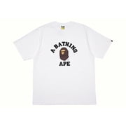 BAPE Mens College Tee White, from StockX