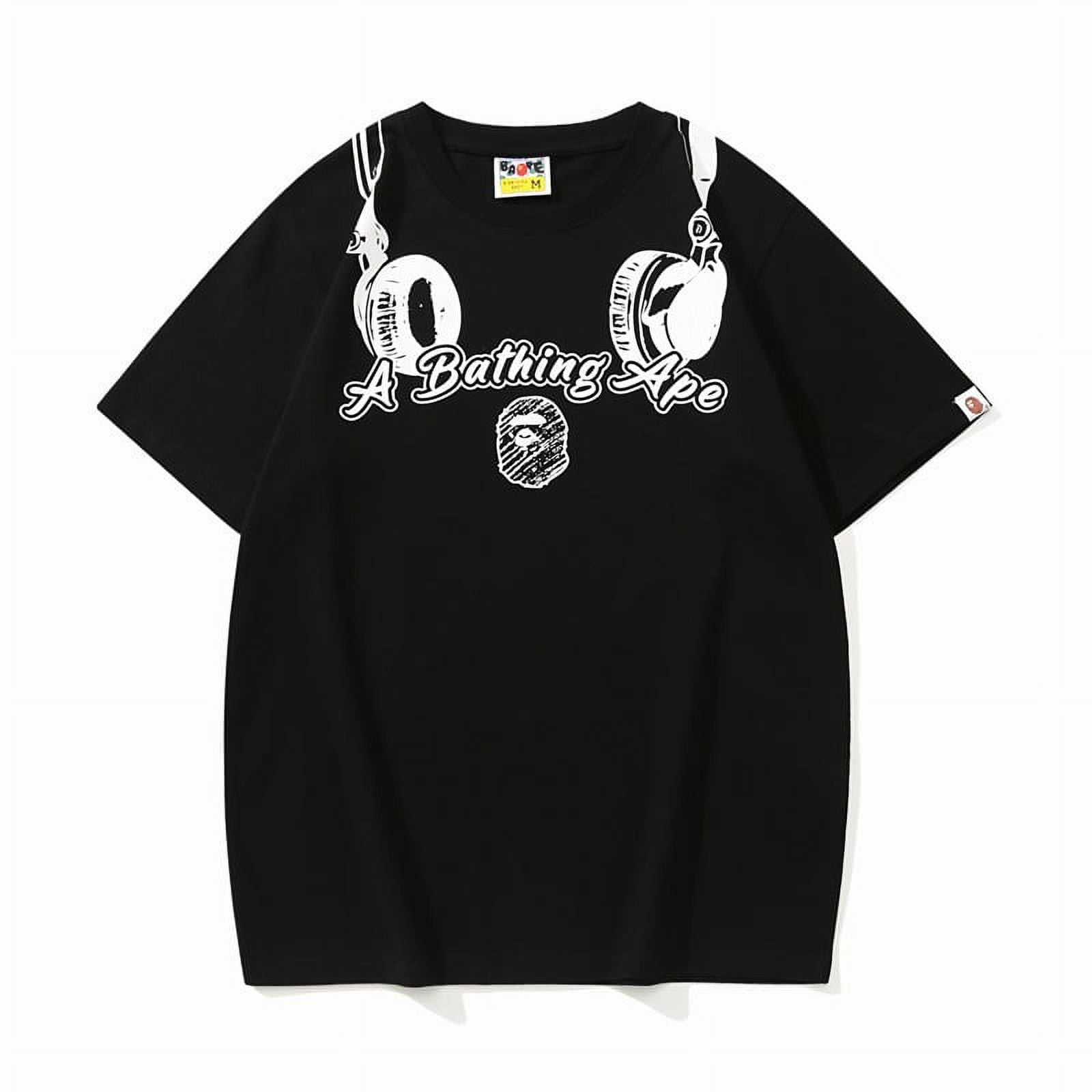 BAPE Men's and Women's Ape Shirt Paired with The Same Ape