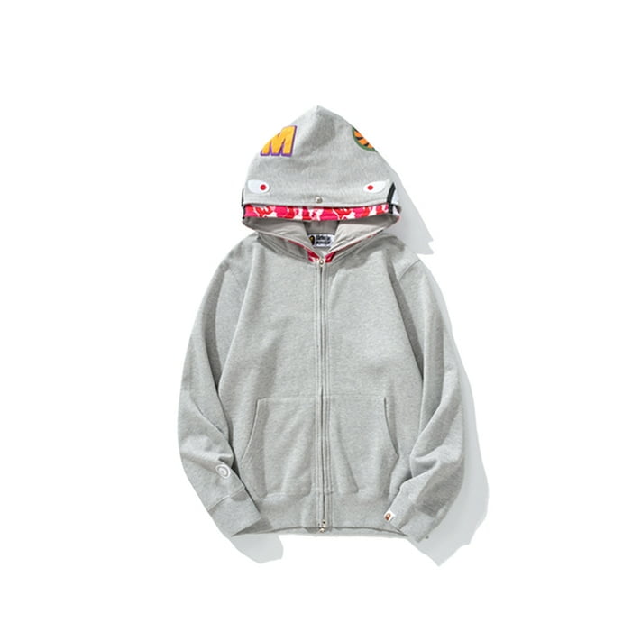 BAPE SHARK HOODIE Review! Grey half head Camo! 