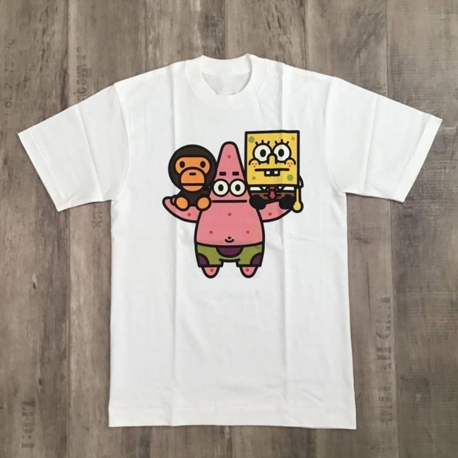BAPE × SpongeBob milo T-shirt a bathing ape - Walmart.com 