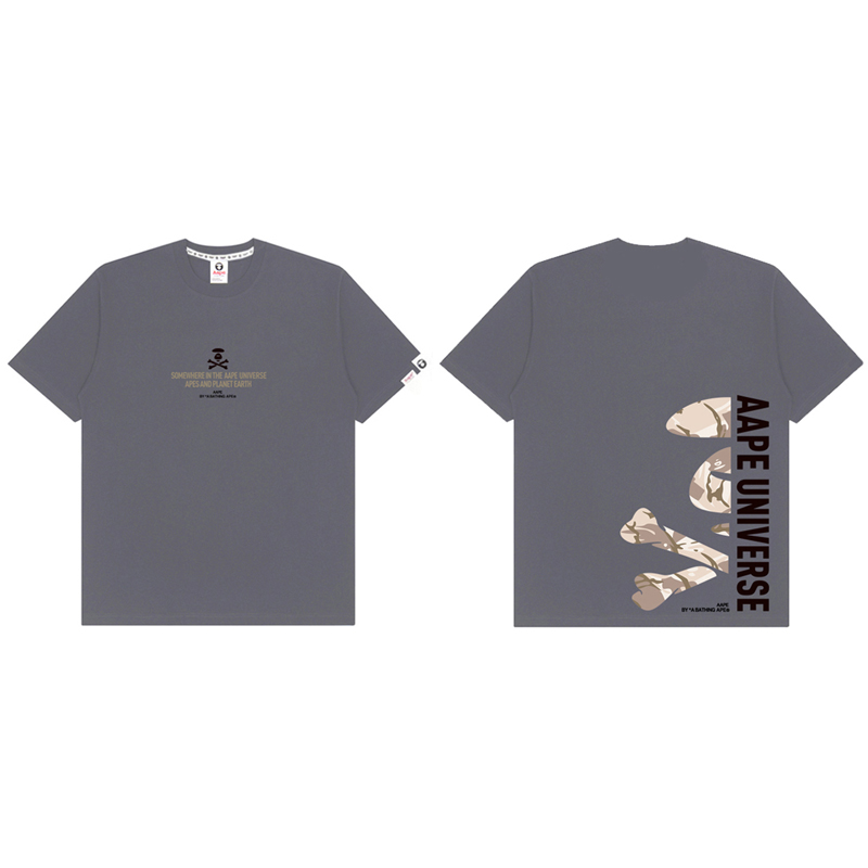 BAPE UnisexAdult Cotton Top Tees, Womens Fashion Workout Short Sleeve