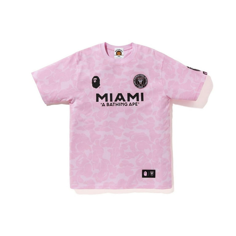 Bape pink camo t shirt best sale