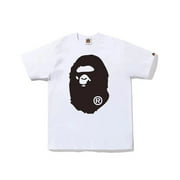 BAPE men shirt hip-hop short-sleeved T-shirt printed pattern round neck pure cotton casual top unisex tees
