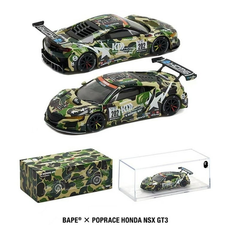BAPE x POPRACE HONDA NSX GT3 EVO22 1/64 - Walmart.com