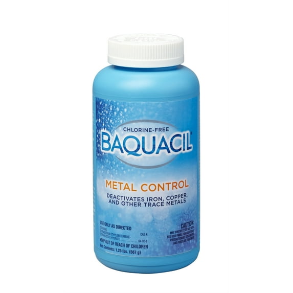 BAQUACIL 84327 Metal Control Chlorine-Free Swimming Pool Maintenance, 1.25 pounds