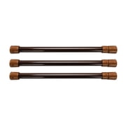 Camco 44066 Cupboard Bars 10" to 17" - Brown, Pack of 3