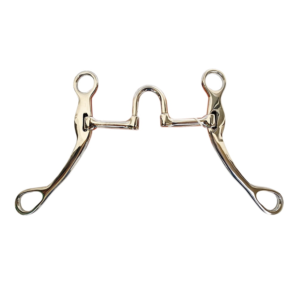 Mors De Filet Western 5 Pouces - Avec Rayures En Cuivre - Embouchure Filet Simple - Occasion