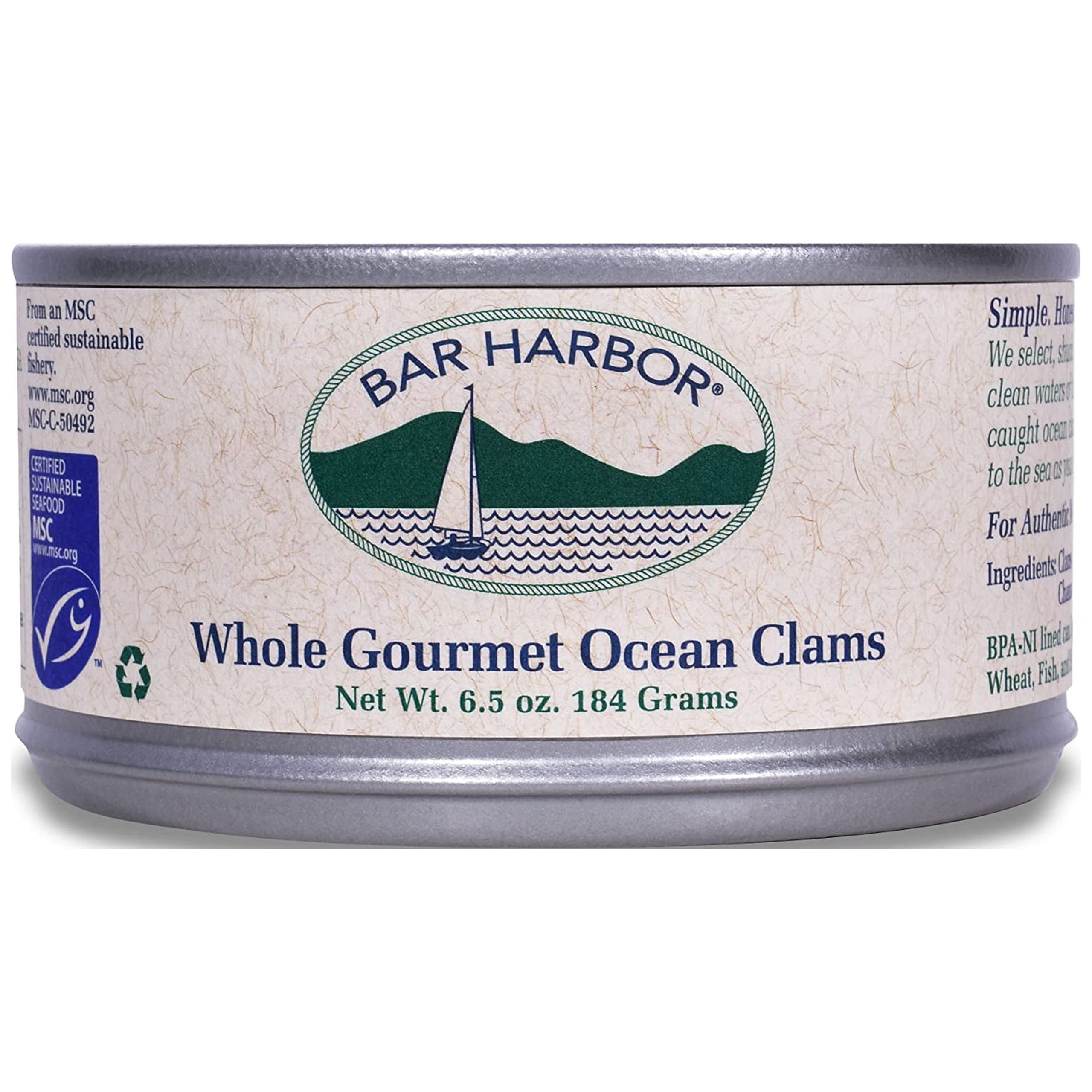 BAR HARBOR CLAMS WHOLE CANNED 6.5 OZ