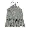 thumbnail image 1 of BAR III $34 Womens New 1581 Gray Pleated Racerback Spaghetti Strap Top XS B+B, 1 of 2