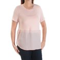 thumbnail image 1 of BAR III $40 Womens New 1174 Pink Contrast Top M B+B, 1 of 2