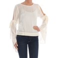 thumbnail image 1 of BAR III $59 Womens New 1659 Ivory Cold Shoulder Kimono Sleeve Blouse Top XS B+B, 1 of 2