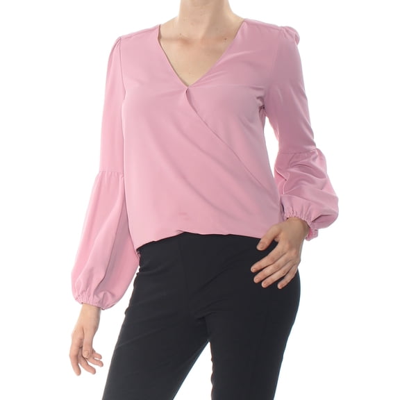 BAR III $60 Womens New 1242 Pink V Neck Blouse XL B B