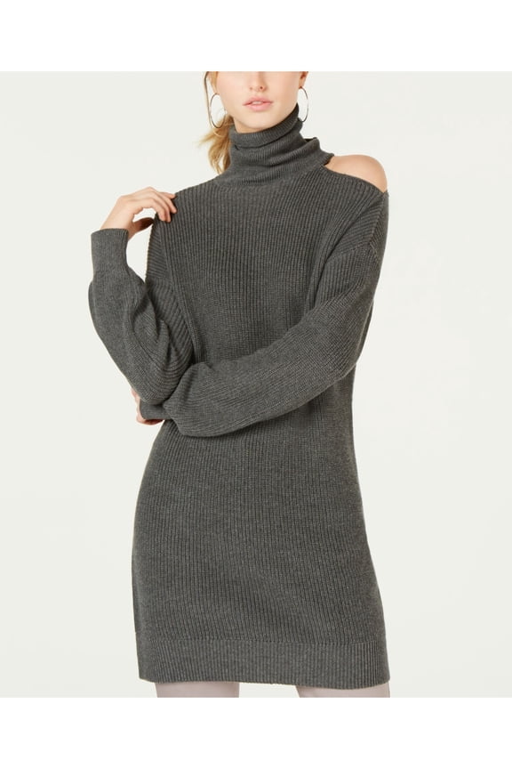 $79 Womens New 1299 Gray Cold-Shoulder Sweater Tunic XL B+B