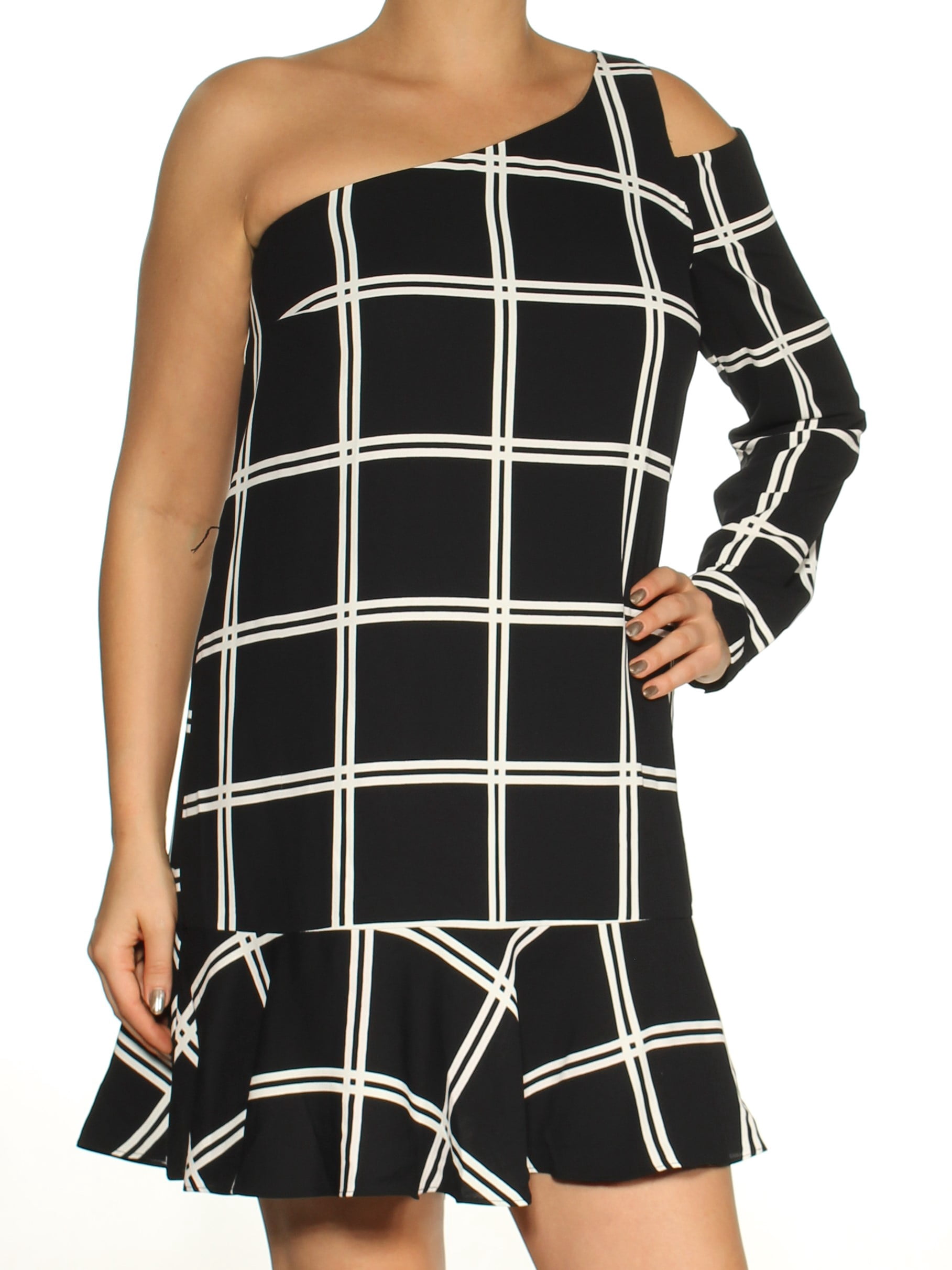 Bar III Printed One Shoulder Dress Bar III Printed One Shoulder Dress