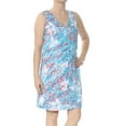 thumbnail image 1 of BAR III $79 Womens New 1592 White Printed V Neck Sleeveless Shift Dress S B+B, 1 of 2