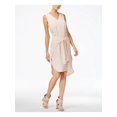 thumbnail image 1 of BAR III $80 Womens New 1082 Pink Tie V Neck Shift Dress M B+B, 1 of 4