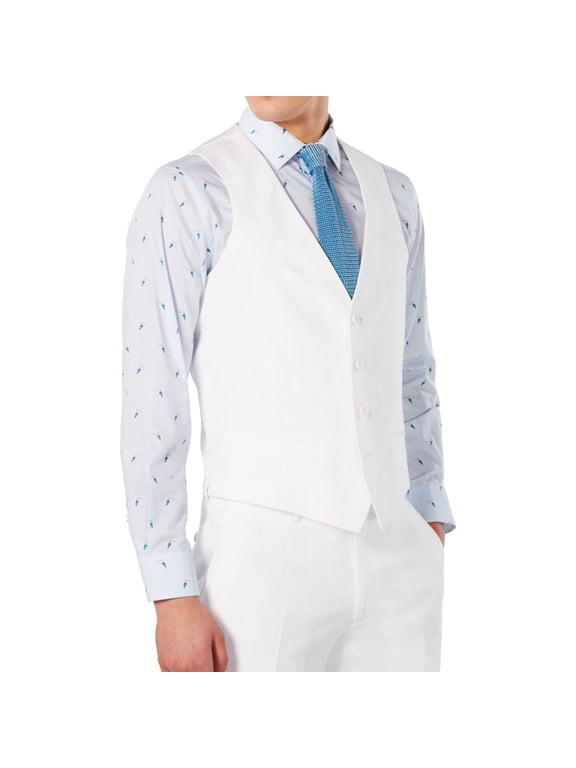 Mens Ivory Lined Slim Fit Suit Separate Blazer Jacket M