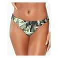 thumbnail image 1 of BAR III Women's Black Tropical Print Stretch Side Tab Sits At Hips Full Coverage Shirred Hipster Swimsuit Bottom XL, 1 of 2