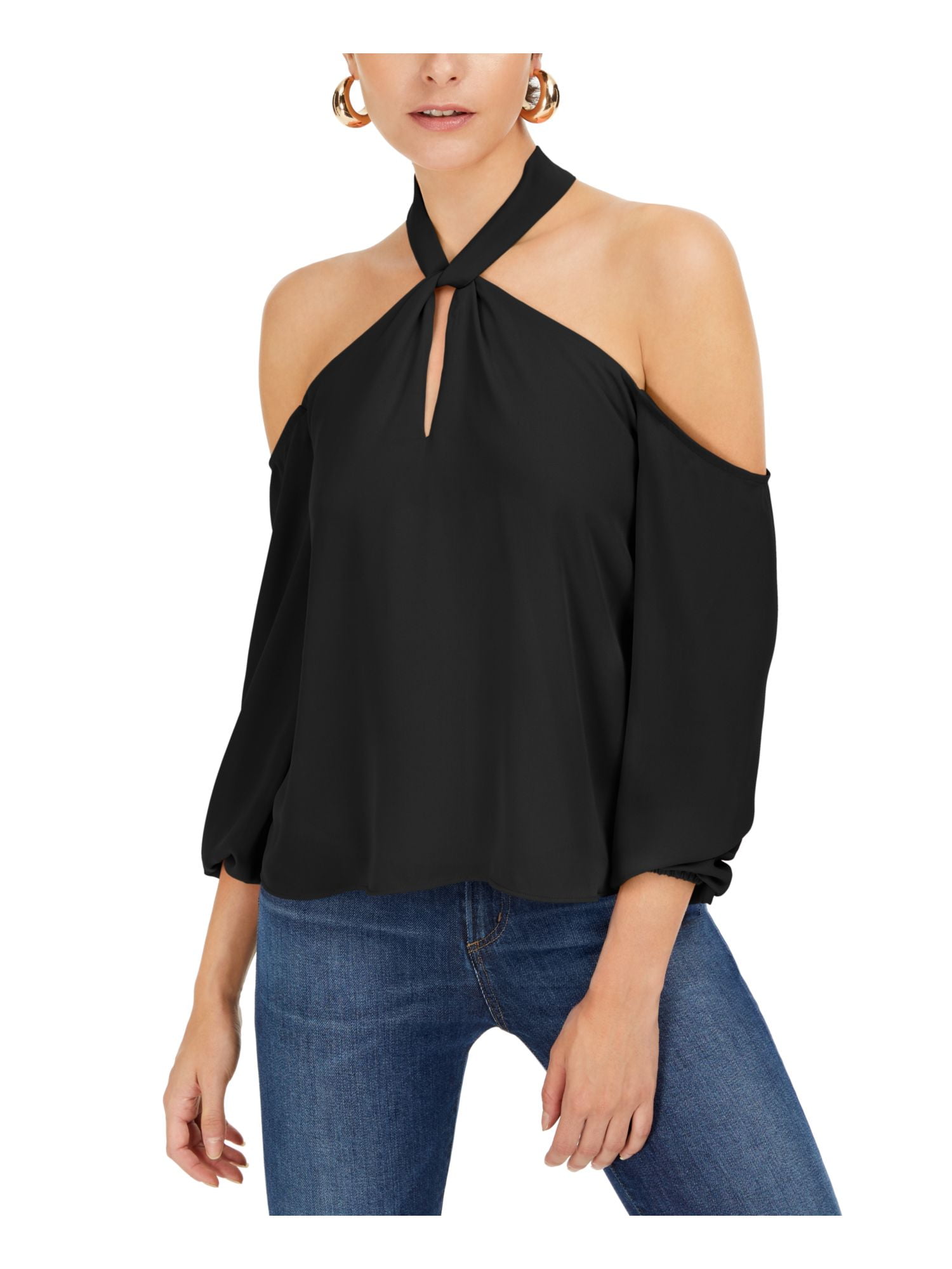 cold shoulder keyhole top