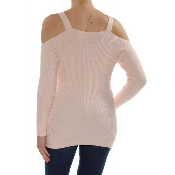 BAR III Womens Black Cold Shoulder Long Sleeve Square Neck Top  Size: S