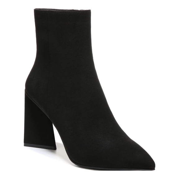 BAR III Womens Black Comfort Asya Pointed Toe Sculpted Heel Zip-Up Heeled Boots 8.5 M