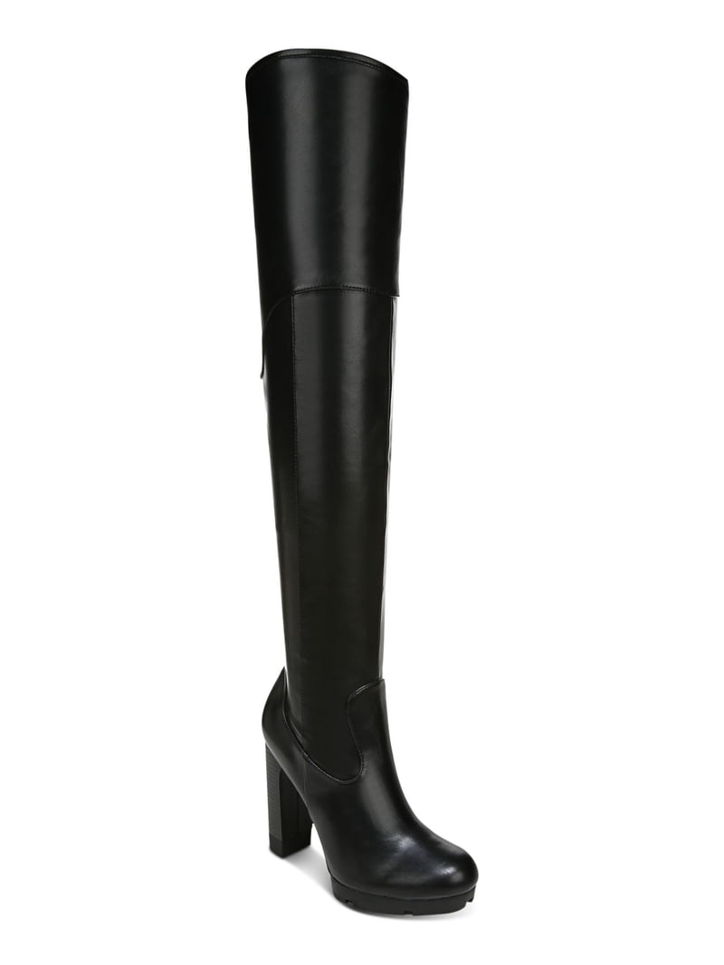 BAR III Womens Black Padded Stretch Giana Round Toe Block  display picture 3