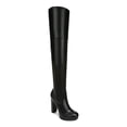 thumbnail image 1 of BAR III Womens Black Padded Stretch Giana Round Toe Block Heel Zip-Up Heeled Boots 7 M, 1 of 4
