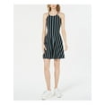 thumbnail image 1 of BAR III Womens Black Striped Spaghetti Strap Jewel Neck Above The Knee Sheath Dress XXL, 1 of 4