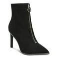 thumbnail image 1 of BAR III Womens Black Studded Comfort Briget Pointed Toe Stiletto Zip-Up Booties 10 M, 1 of 4