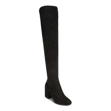 INC Womens Black Comfort Slip Resistant Ibrina Pointed Toe Flare Heeled Boots M