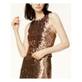thumbnail image 1 of BAR III Womens Brown Sequined Sleeveless Jewel Neck Party Crop Top XL, 1 of 1