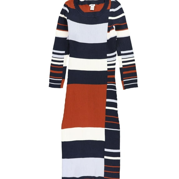bar III Womens Striped Sweater Dress, Multicoloured, XX-Large