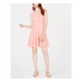 thumbnail image 1 of BAR III Womens Pink Sleeveless V Neck Above The Knee Dress Size: XXL, 1 of 4