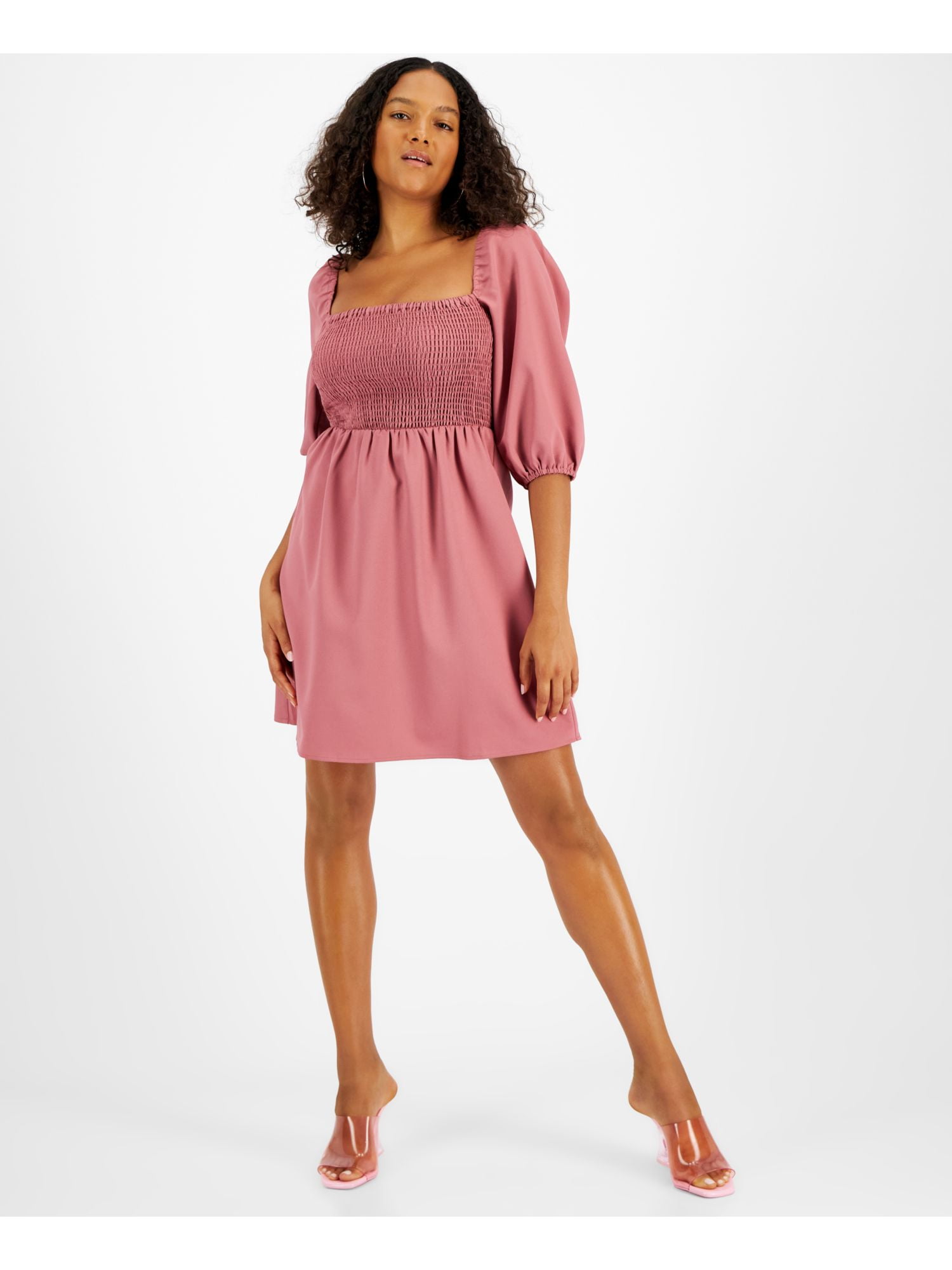 strapless open back dress Bar III Petite Printed Mesh Mock-Neck Midi Dress MSRP $59  DGFOutlet
